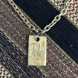 DKNy goldtone necklace